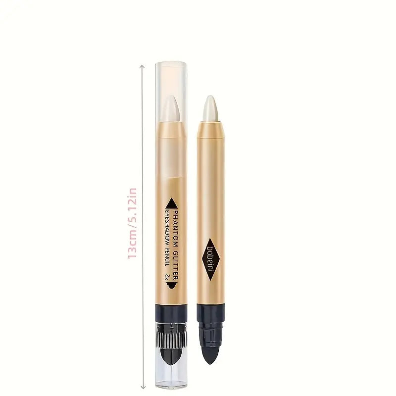 6pcs Highlighter Eyeshadow Pencil Shimmer Glitter Contouring Double-headed Eyeshadow Stick Lazy Eyeshadow Makeup