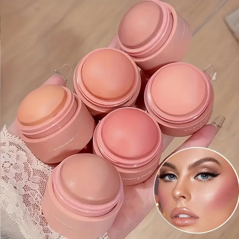 6-Color Blush - Matte, Medium Coverage, Waterproof, Brightening Powder for All Skin Tones, Enhancing Natural Glow and Flawless Radiance